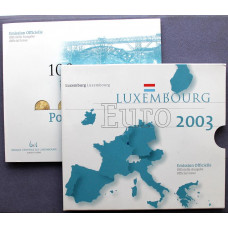 ЛЮКСЕМБУРГ официальный евро набор 2003 «100 ЛЕТ МОСТУ АДОЛЬФА» BUNC