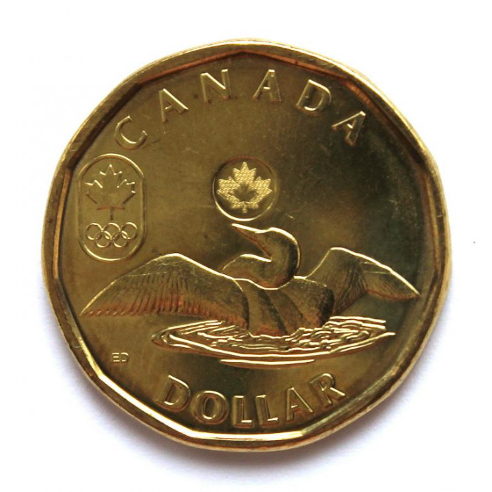 КАНАДА 1 доллар 2012 UNC. «XXX ЛЕТНИЕ ОЛИМПИЙСКИЕ ИГРЫ В ЛОНДОНЕ»