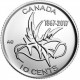 КАНАДА 10 центов 2017 UNC «150 ЛЕТ КОНФЕДЕРАЦИИ КАНАДА» КРЫЛЬЯ МИРА