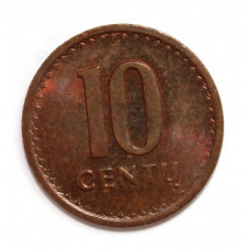 ЛИТВА 10 центов 1991