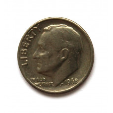 США 10 центов (1 дайм) 1968