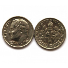 США 10 центов (1 дайм) 1999 P