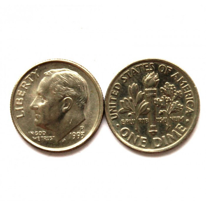 США 10 центов (1 дайм) 1993 P