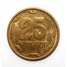 УКРАИНА 25 копеек 1994 (KM# 2.1a)