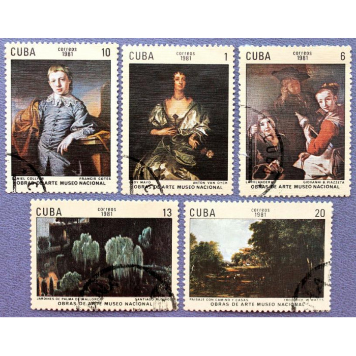 КУБА комплект 1981 «ПРОИЗВЕДЕНИЯ ИСКУССТВА КУБИНСКОГО НАЦИОНАЛЬНОГО МУЗЕЯ»