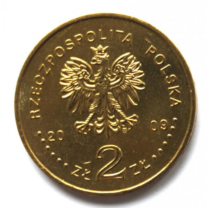 ПОЛЬША 2 злотых 2009 «ПОДПОЛЬНЫЙ СОВЕТ СПАСЕНИЯ ЕВРЕЕВ «ЖЕГОТА»