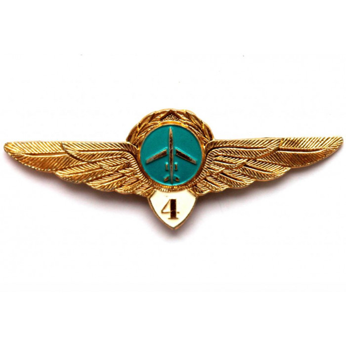 СССР (до 1983 г) нагрудный знак «ПИЛОТ ГРАЖДАНСКОЙ АВИАЦИИ (ГВФ)» 4 КЛАСС (Клеймо «Победа»)