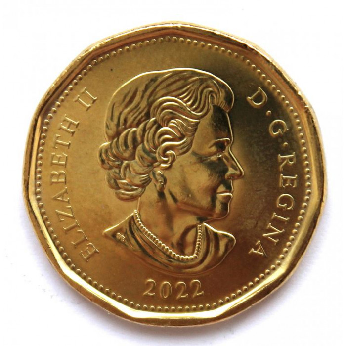 КАНАДА 1 доллар 2022 UNC «175 ЛЕТ СО ДНЯ РОЖДЕНИЯ АЛЕКСАНДРА БЕЛЛА»