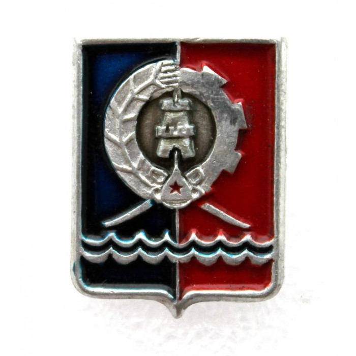 СССР нагрудный знак «РОСТОВ-НА-ДОНУ» Герб образца 1967 года