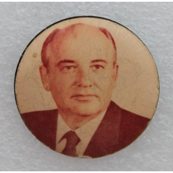 СССР нагрудный знак «МИХАИЛ ГОРБАЧЕВ»