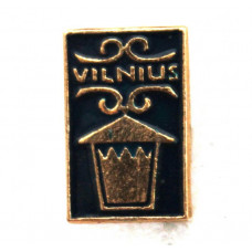СССР (Литва) знак на игле «VILNIUS». Вильнюс. Фонарь с улиц Старого Города