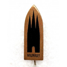 СССР (Литва) знак на игле «VILNIUS». Вильнюс. Костёл Святой Анны