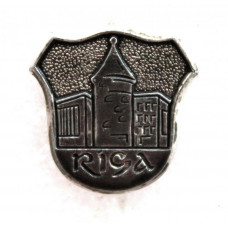 СССР (Латвия) нагрудный знак «RIGA». Рига. Пороховая башня