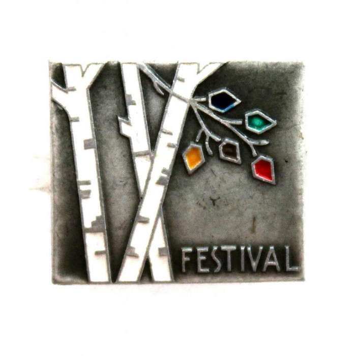 СССР 1968 нагрудный знак «IX FESTIVAL» 9 Всемирный фестиваль молодёжи и студентов в Софии (Болгария)