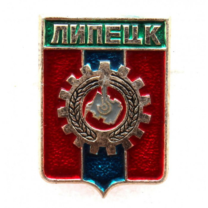 СССР нагрудный знак «ГЕРБЫ ГОРОДОВ СССР» Липецк