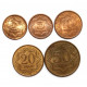 КАЗАХСТАН набор из 5 монет 1993 (2-5-10-20-50 тиын)