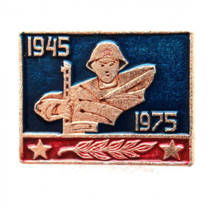 СССР 1975 нагрудный знак «ДЕНЬ ПОБЕДЫ». 30 лет. Воин-победитель (Новосибирск)