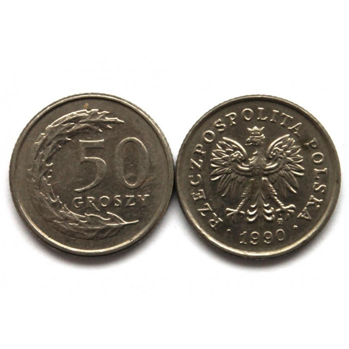 ПОЛЬША 50 грошей 1990