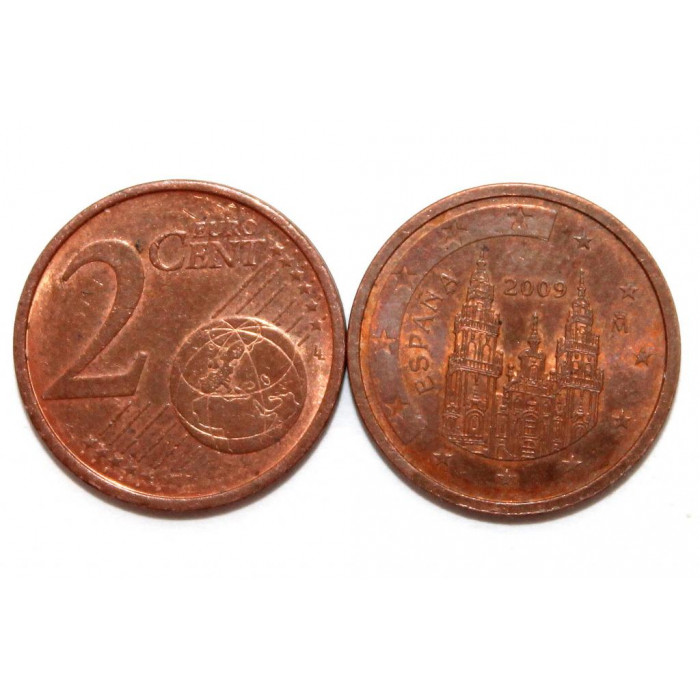 ИСПАНИЯ 2 евроцента 2009