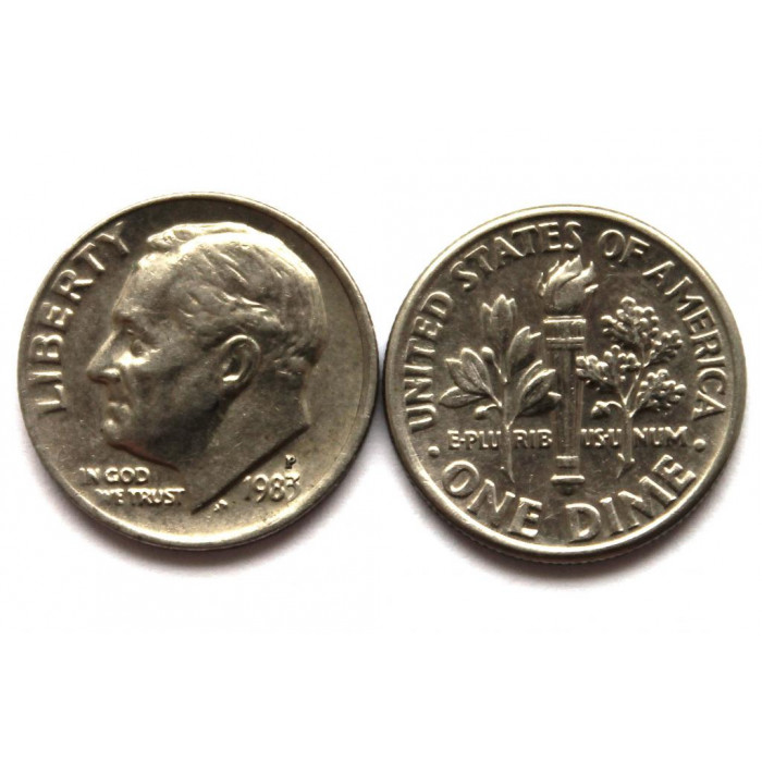 США 10 центов (1 дайм) 1983 P