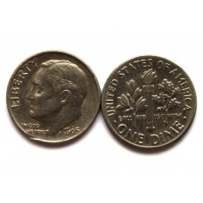 США 10 центов (1 дайм) 1965