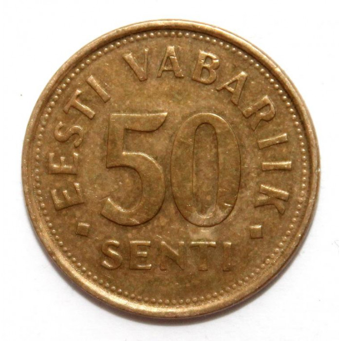 ЭСТОНИЯ 50 сенти 1992