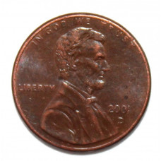 США 1 цент 2001 (D) Авраам Линкольн