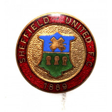 Знак на игле «SHEFFIELD UNITED FC». Английский футбольный клуб "Шеффилд Юнайтед". Логотип 1925-1977