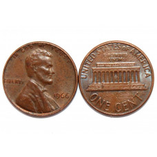 США 1 цент 1966 Авраам Линкольн