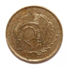 КИПР 1 цент 1987 (KM# 53.2) ПТИЦА