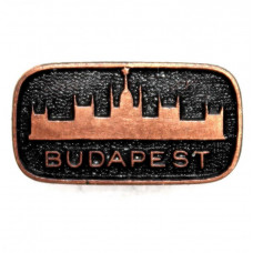 ВЕНГРИЯ нагрудный знак «BUDAPEST». Будапешт. Здание парламента со звездой на шпиле.
