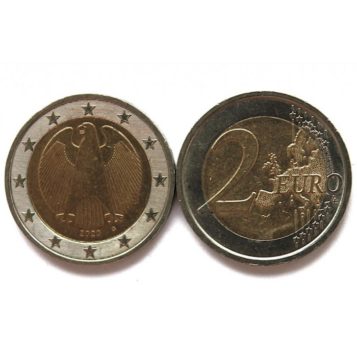 ГЕРМАНИЯ 2 евро 2020 (G)