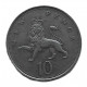 ВЕЛИКОБРИТАНИЯ 10 пенсов 1980 (KM# 912) Коронованный лев