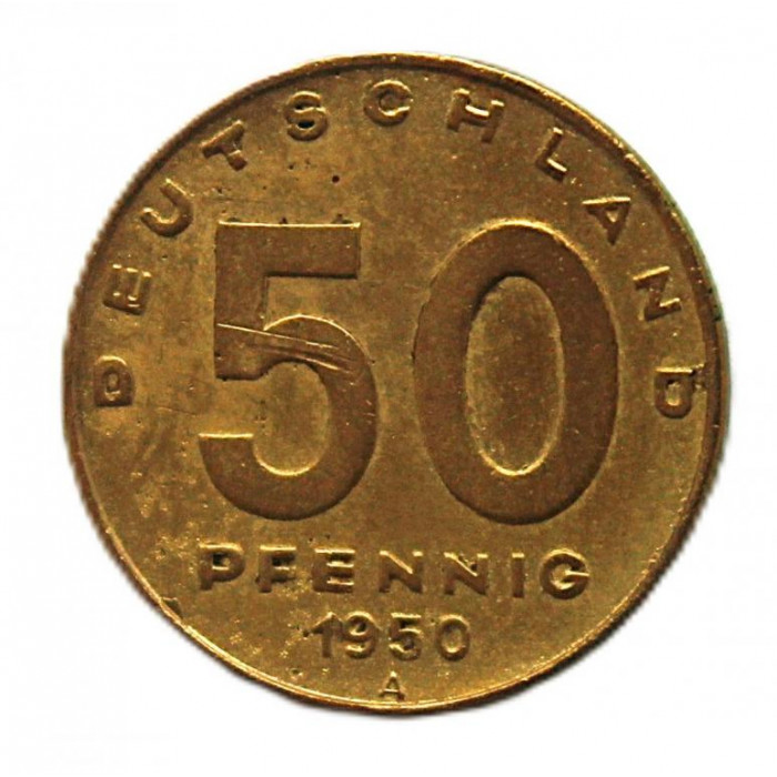 ГЕРМАНИЯ (ГДР) 50 пфеннигов 1950