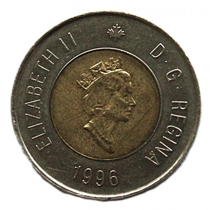 КАНАДА 2 доллара 1996 (KM# 270). Полярный медведь