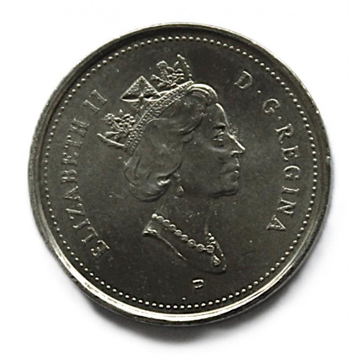 КАНАДА 5 центов 2001 (KM# 182b). UNC. Бобр