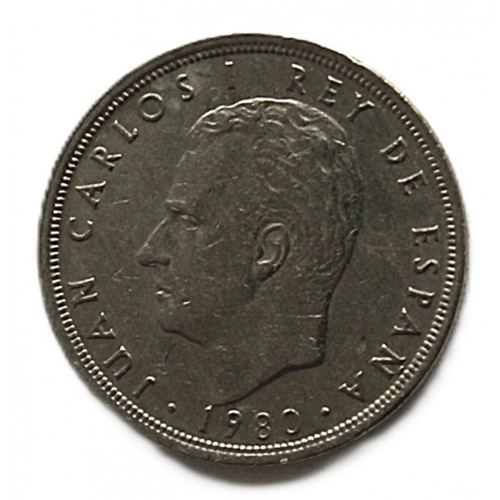 ИСПАНИЯ 5 песет 1981 (KM# 817). Чемпионат мира по футболу 1982 в Испании