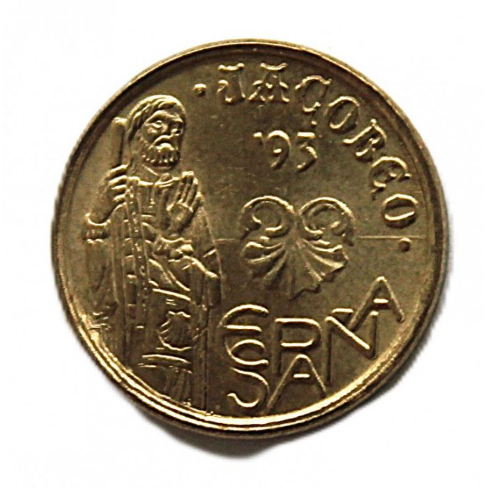 ИСПАНИЯ 5 песет 1993 (KM# 919). Год Святого Иакова