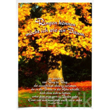 ГЕРМАНИЯ почтовая открытка «RINGEN RONNEN MOCHT ICE WIE EIN BAUM» (1990-е гг) чистая