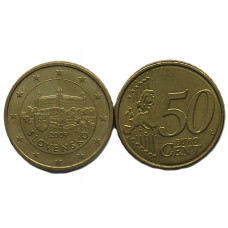 СЛОВАКИЯ 50 евроцентов 2009. Замок Братиславский Град