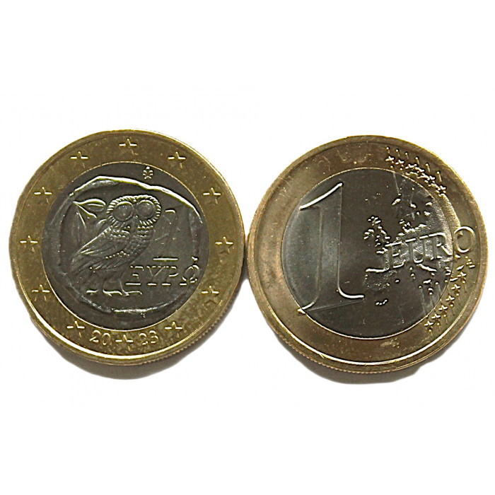 ГРЕЦИЯ 1 евро 2023 UNC. Сова