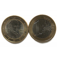 АВСТРИЯ 1 евро 2024 UNC. Вольфганг Моцарт