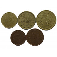 ИСПАНИЯ набор из 5 монет. Серия 1999-2009 гг. (2, 5, 10, 20, 50 евроцентов)