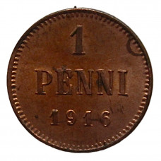 Русская Финляндия 1 пенни 1916