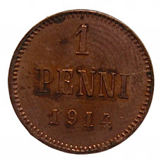 Русская Финляндия 1 пенни 1914