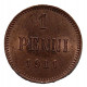 Русская Финляндия 1 пенни 1911