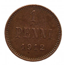 Русская Финляндия 1 пенни 1912