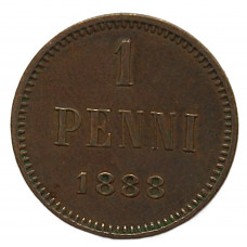 Русская Финляндия 1 пенни 1888