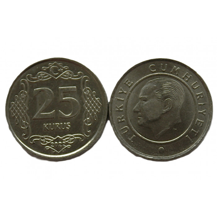 ТУРЦИЯ 25 куруш 2022. UNC