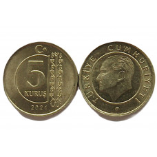 ТУРЦИЯ 5 куруш 2021 UNC